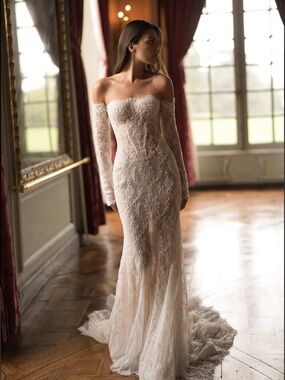 Lee Petra Grebenau Charlotte Lace Mermaid Wedding Dress